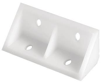 Hafele 260.48.700 Corner Brack Plastic White 19X19X51MM