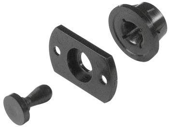 Hafele 260.71.303 Speaker Panel Connector , Plastic , Black