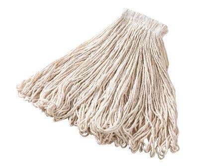 Rubbermaid Commercial Products FGE13800WH00 Universal Headband Cotton Wet Mop, 24 oz, White