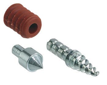 Hafele 267.22.900 Two-Piece Connector, Press-Fit Permanent Steel
