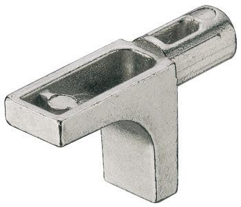 Hafele 282.84.710 Shelf Support for Wood Shelves w/ 2 Grooves, Zinc Alloy, 100/Pk