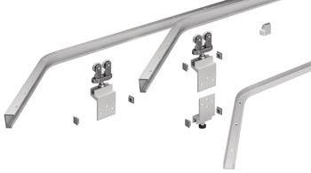 Hafele 400.70.900 Sliding Door Hardware, Hawa Aperto 40/F, Infront