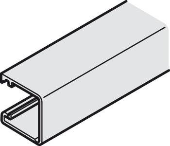 Hafele 400.88.902 Vertical Profile, For clip fixing to the side, 19 x 20 mm