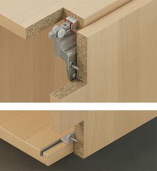 Hafele 402.33.0 Sliding Door Hardware, Slido F-Line21 20A, set