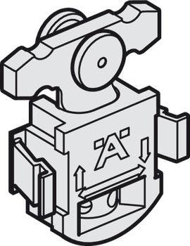 Hafele 402.30.120 Running Gear with Friction Bearing, Slido Classic 12 IF