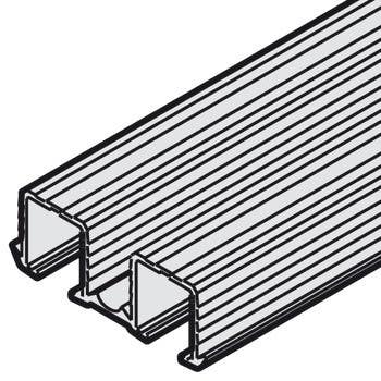 Hafele 402.33.652 Double Top Running Track, Top, for press fitting and glue fixing