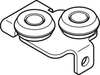 Hafele 403.50.971 Top Guide, Silent Aluflex 40