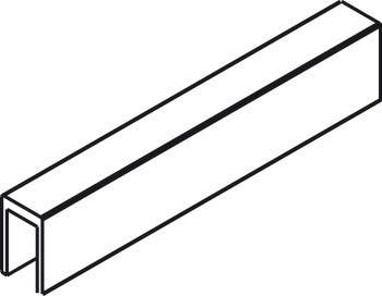 Hafele 403.58.906 Fixed Panel Adaptor Profile (Track), for Silent Aluflex 80