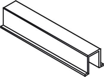 Hafele 403.58.916 Fixed Panel Adjusting Profile (Door), for Silent Aluflex 80