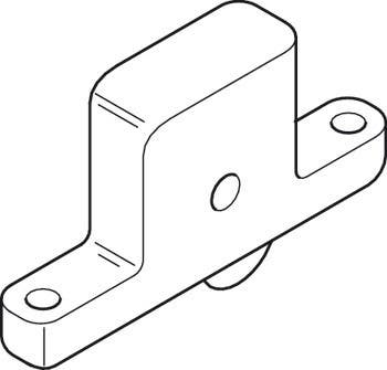 Hafele 404.36.020 Lower Running Gear, Heavy Doors (250 lbs) 115 kg