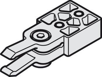 Hafele 404.95. Door Stop Sets, Black, Plastic