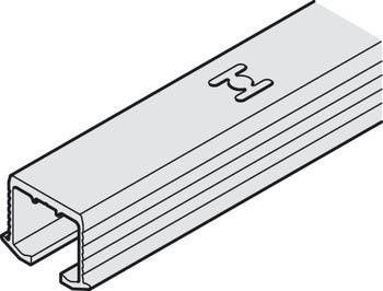 Hafele 405.00. Single Upper Track, Pre-Drilled, for Screw Fixing