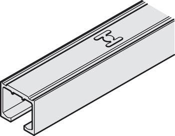 Hafele 405.00. Single Running Track, Pre-Drilled, for Screw Fixing