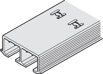 Hafele 405.02. Double Running Track, Perforated