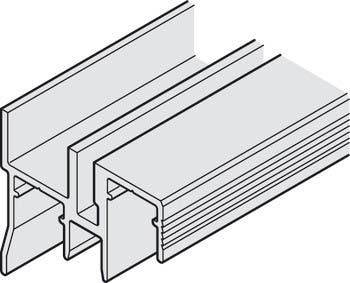 Hafele 405.52.0 Double Upper Guide Track, Pre-drilled