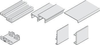 Hafele 405.70.743 Combino 80 H Track Set 2.5M Aluminum Clear