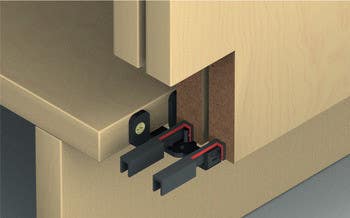 Hafele 405.83.122 Clipo Floor GDE For Infront