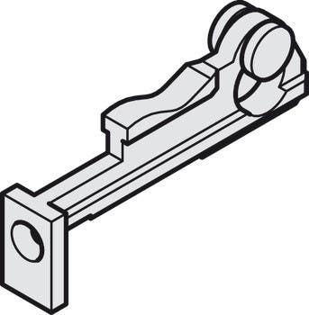 Hafele 405.83.917 Clipo Running Gear Plastic Anthracite