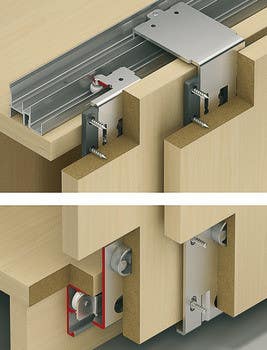 Hafele 405.91. Sliding Door Hardware, Hawa Combino 20 VF, set