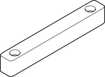Hafele 407.51.059 Bottom Guide, Clear Threshold