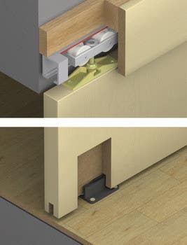 Hafele 407.59. Complete Set With Track, Hawa Junior 80/Z, Set