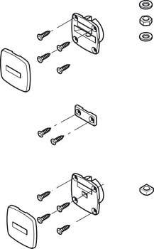 Hafele 407.90.209 Straightening fitting, for Door Straightening System, Planofit