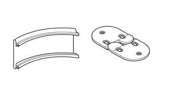 Hafele 409.56. Hawa Multifold 30 W, Tracks, accessories