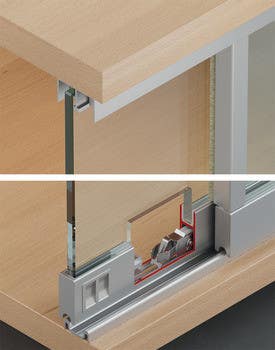 Hafele 415.13.104 Running Gear, Hafele Slido F-Line14 25A