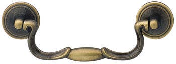 Hafele 118.30.103 Handle Zinc Antique English 128ZN49 8-32 CTC 4 1/2