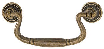 Hafele 122.18.129 Handle Chippendale Zinc Antique Bronzed M4 CTC 96MM