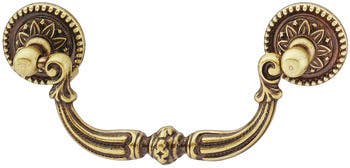 Hafele 125.72.102 Handle Brass Rustic M4 CTC 96MM