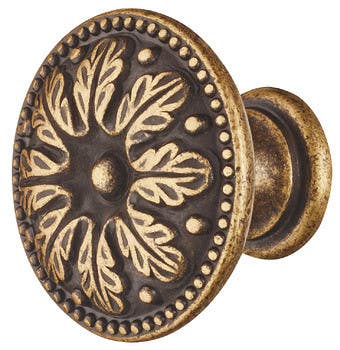 Hafele 125.73.113 Knob Brass Rustic M4 30MM