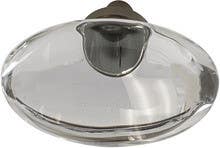 Hafele 133 Knob Aluminum/Crystal 8-32 44X25MM