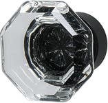 Hafele 133.50. Knob Traditional Clear Glass/Zinc 8-32 33MM