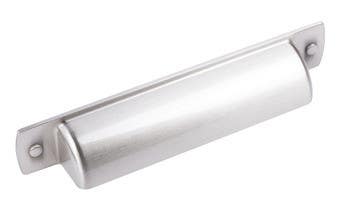 Hafele 133.50.142 Handle Rochdale Zinc Satin Nickel 8-32 CTC 96MM