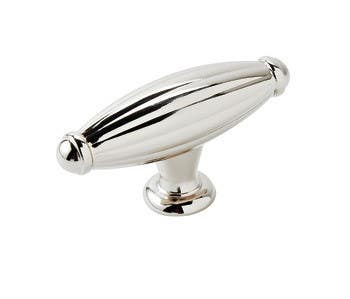 Hafele 133.50. Knob Blythe Zinc Nickel Polished 8-32