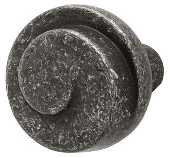 Hafele 134.22.902 Knob Cirque Zinc Antique Black M4 DIA 30MM