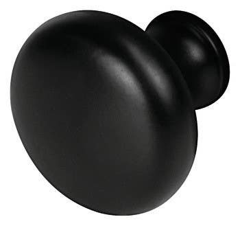 Hafele 134.44.310 Knob Zinc Matt Black 109ZN49 8-32 31MM