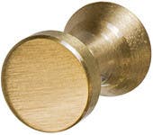 Hafele 137.21.500 Knob Brass M4 DIA 14MM Brushed
