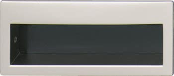 Hafele 151.09.609 Inset Pull Zinc Matt Nickel/Black 136ZN49 86X37MM