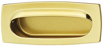 Hafele 151.12. Pull Brass  85X37, Satin Nickel/Black