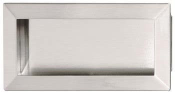 Hafele 151.67.602 Inset Handle Bella Zinc/Steel Satin Nickel M4 138X69MM