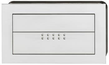 Hafele 152.16.001 Inset Pull E-Motion Zinc Stainless Steel, 152X87MM