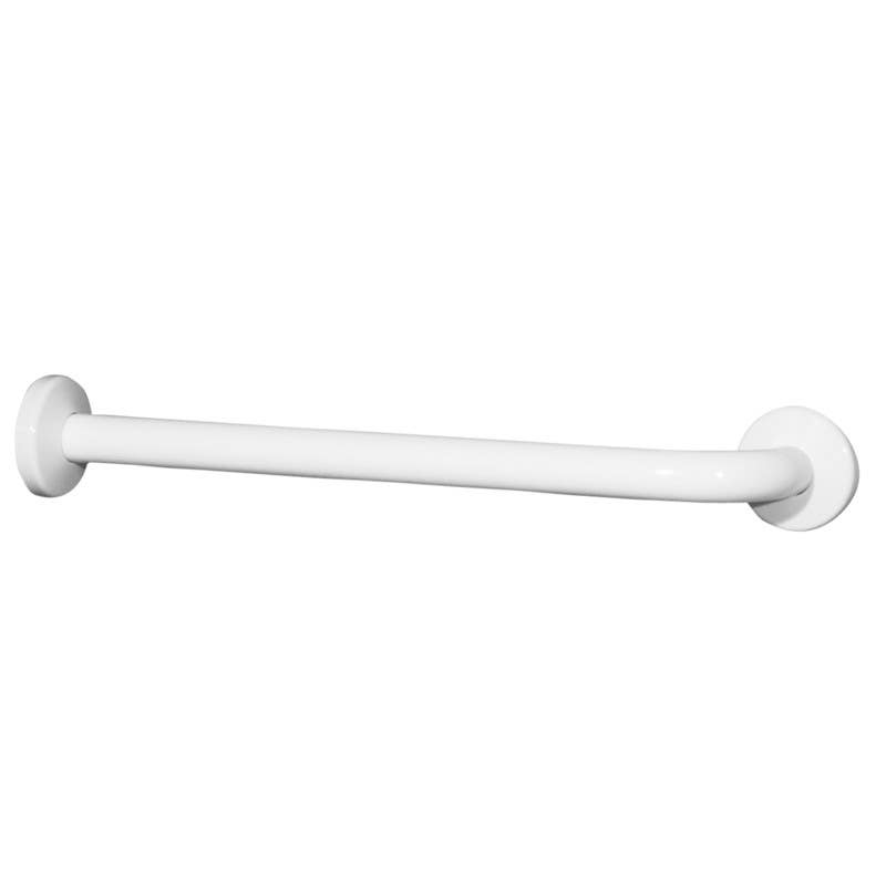 Ponte Giulio G40JAS3 Maxima Straight Grab Bar w/ One 90 Degree Fixed Flange, Vinyl Coated