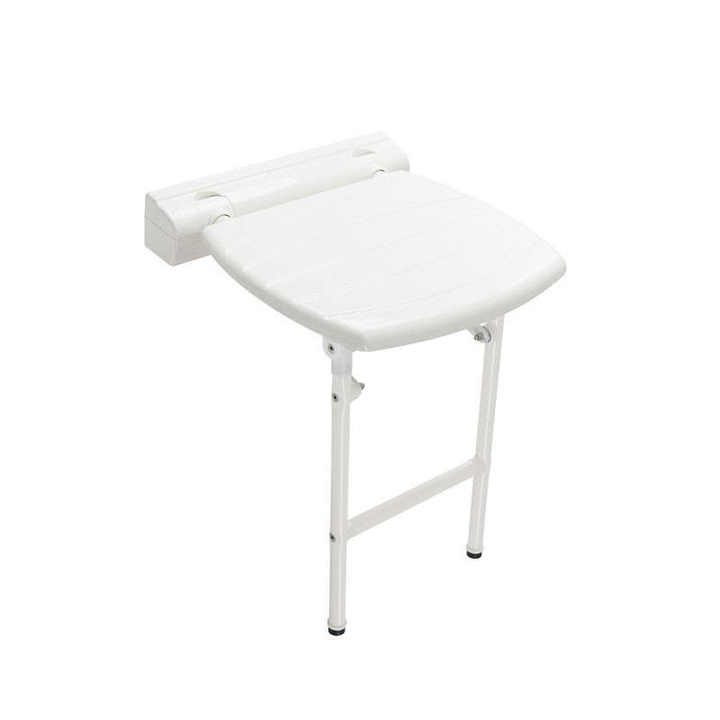 Ponte Giulio G24UHS02W1 Choice Folding Shower Seat w/ Legs, White