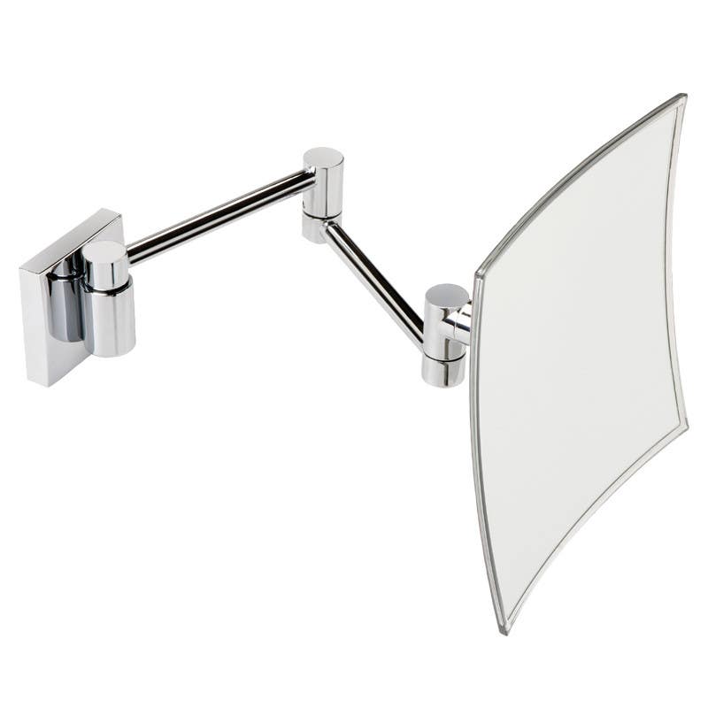 Ponte Giulio F47ATS14C1 Magnifying Mirror, 3.5X, Double Arms, Square, Finish-Chrome