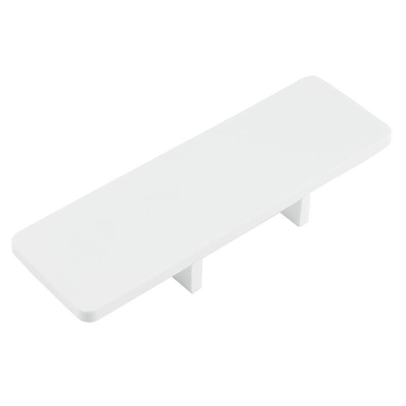 Ponte Giulio F47ANM11W3 Hug Shelf Fits 1-1/4" Horizontal Grab Bar, Alpine White