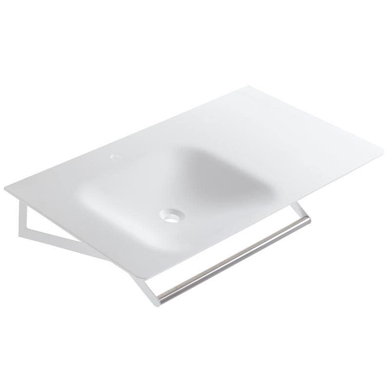 Ponte Giulio B46CM Hug Acrylic Stone Small 40" Washbasin Sink