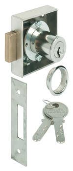 Hafele 230.06.224 Kaba Deadbolt Lock 8 Steel Nickel Plated 25MM KD
