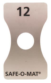 Hafele 231.53.953 Safe-O-Mat Locker Number Decal With Numbers, 1XQuarter Series 1 SRAAA